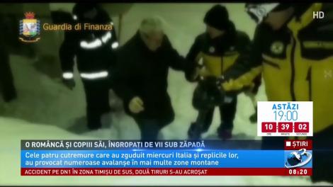 O rom&acirc;ncă și copiii săi, &icirc;ngropați de vii sub zăpadă