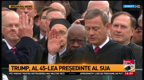 Donald Trump a depus jurăm&acirc;ntul de &icirc;nvestire &icirc;n funcție ca președinte SUA