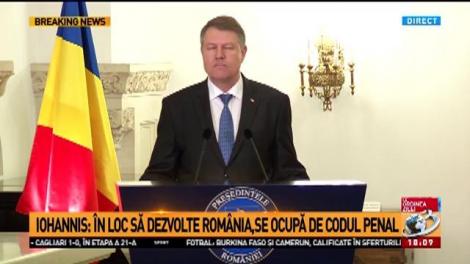 Iohannis: Ai noştri se ocupă de graţierea propriilor dosare, nu vrea nimeni să dea lovitură de stat