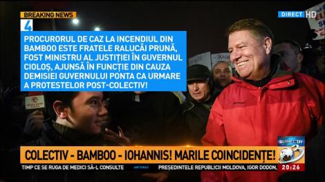Colectiv &ndash; Bamboo &ndash; Iohannis, marile coincidențe