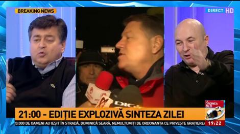 Schimb de replici dure &icirc;n platoul Antena 3, &icirc;ntre Codrin Ștefănescu și Tinel Gheorghe