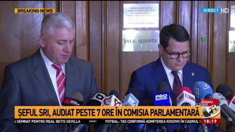 Audiere maraton a şefului SRI &icirc;n Parlament. Declaraţia lui Adrian Ţuţuianu