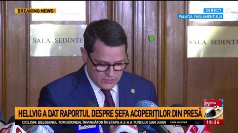 Eduard Hellvig: &Icirc;n mandatul meu, SRI nu va organiza proteste. SRI nu are acoperiţi &icirc;n politică şi &icirc;n justiţie
