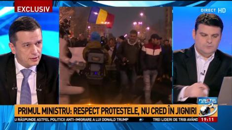 Cum comentează premierul prezenţa de săptămâna trecută a lui Klaus Iohannis la proteste.