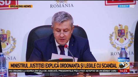 Ministrul Justiţiei: Am ţinut cont de toate observaţiile primite. Modificările nu vizează oameni politici