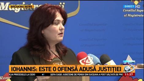 Şefa CSM, declaraţii după şedinţă
