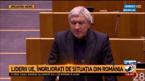 Declarații în Parlamentul European pe tema scandalului din România