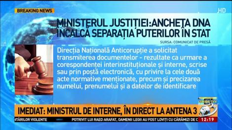 Ministerul Justiției confirmă existența unei anchete a DNA