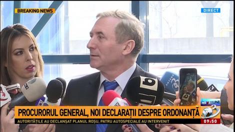 Procurorul General, noi declarații după ședința CSM: Impresia mea este că decizia dlui Iordache de a-și menține echipa nu vine de la dânsul