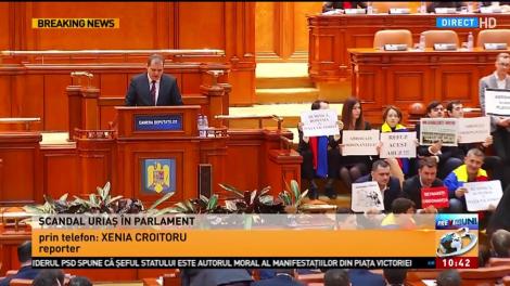 Scandal uriaș în Parlament