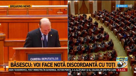 Schimb de replici amuzante &icirc;ntre Liviu Dragnea și Traian Băsescu, &icirc;n Parlamentul Rom&acirc;niei