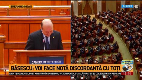 Schimb de replici amuzante între Liviu Dragnea și Traian Băsescu, în Parlamentul României