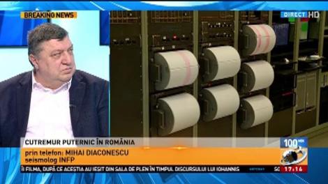 Cutremur puternic în România. Seismologul Mihai Diaconescu avertizează: "De data asta înseamnă un pic cam mult"