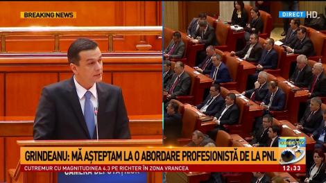 Discurs acid al premierului Sorin Grindeanu în Parlament: USR și-a propus să salveze România prin somn