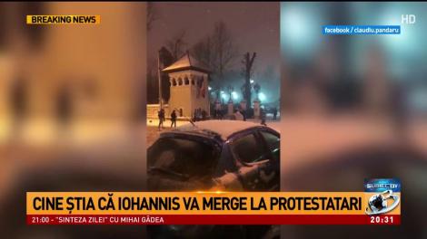 Cine ştia că Iohannis va merge la protestatari. Iată imaginile care spun tot