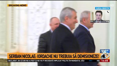 Şerban Nicolae: Iordache nu trebuia să demisioneze