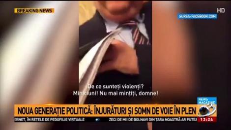 Noua generaţie politică: &Icirc;njurături şi somn de voie &icirc;n plen