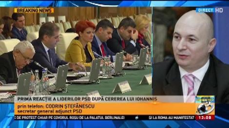 Prima reacție a liderilor PSD după cererea lui Iohannis. Codrin Ștefănescu: Vă imaginați c&acirc;te amenințări primim noi cei care spunem lucrurilor pe nume