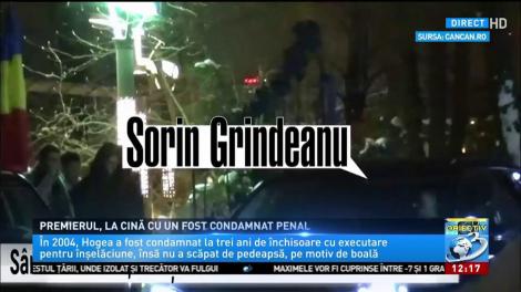 Premierul Sorin Grindeanu, la cină cu un condamnat penal