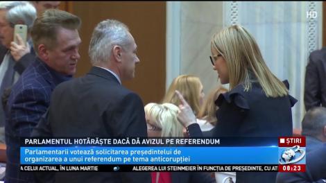 Parlamentul decide azi dacă dă avizul pe referendum