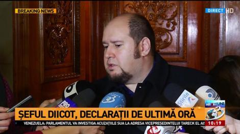 Șeful DIICOT, declarații de ultimă oră