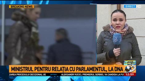 Ministrul pentru Relația cu Parlamentul, la DNA