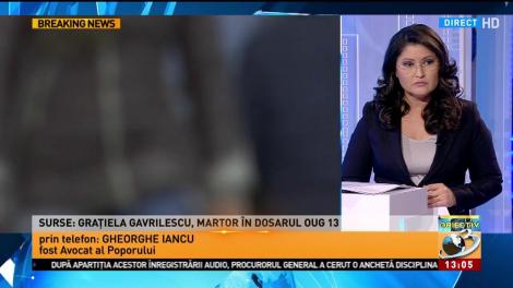 Gheorghe Iancu, fost avocat al poporului: Nu cred că vreun ministru a avut intenția de a favoriza vreun infractor c&acirc;nd a votat pentru OUG13