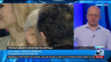 PSD Olt anunță miting &icirc;n capitală