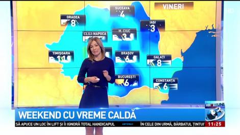 Cum va fi vremea &icirc;n weekend