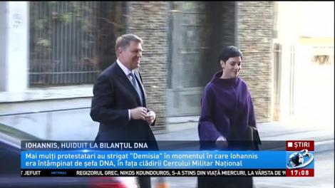 Iohannis, huiduit la bilanţul DNA