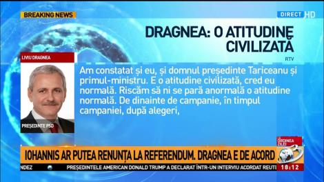 Ce au discutat Dragnea şi Iohannis, varianta lui Dragnea