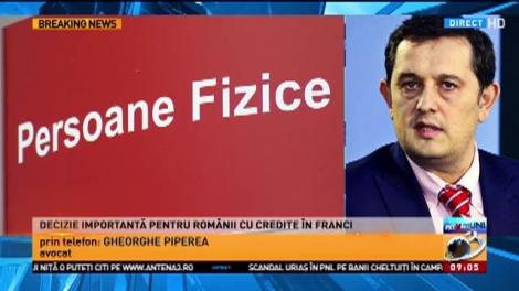 Decizie importantă pentru românii cu credite în franci. O instanță a decis echilibrarea cursului valutar
