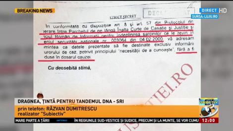 Liviu Dragnea, ținta binomului DNA &ndash; SRI