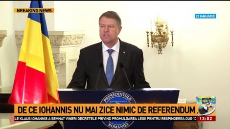 De ce președintele Klaus Iohannis nu mai zice nimic despre referendum