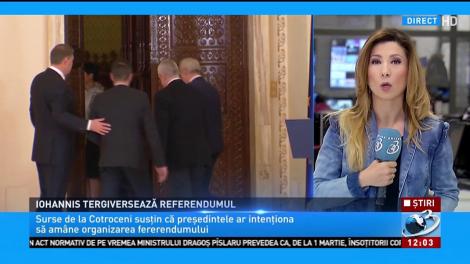 Surse: Președintele Klaus Iohannis am&acirc;nă referendumul pe tema luptei &icirc;mpotriva corupției