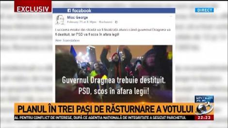 Planul în trei pași de răsturnare a votului