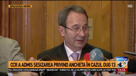 CCR a admis sesizarea privind ancheta în cazul OUG 13