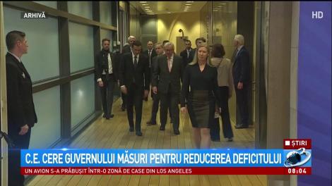 Comisia Europeană cere Guvernului măsuri pentru reducerea deficitului