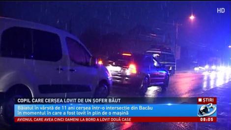 Un copil care cerșea a fost lovit de un șofer băut