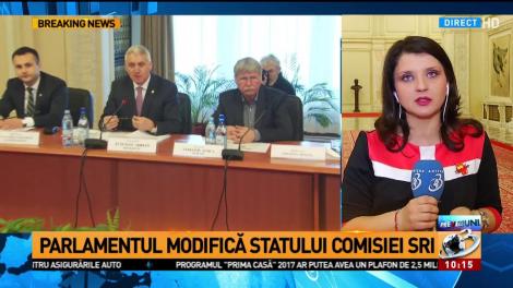 Parlamentul modifică statutul comisiei SRI