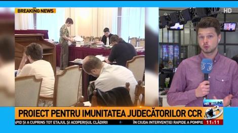 Proiect pentru imunitatea judecătorilor CCR