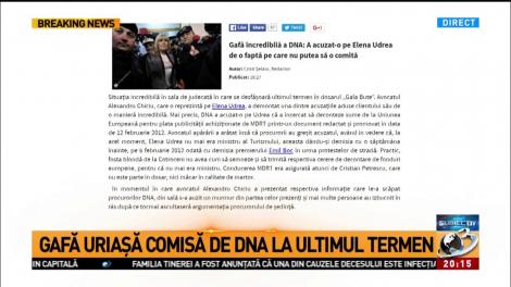 Gafă uriașă comisă de DNA la ultimul termen &icirc;n dosarul Gala Bute