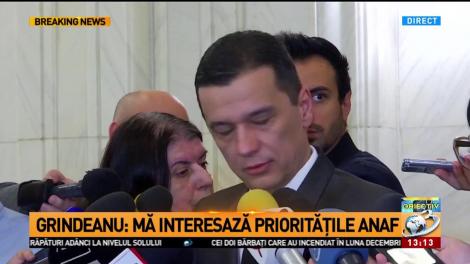 Grindeanu: Mă interesează prioritățile ANAF