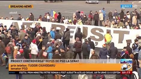 Proiect de lege controversat, depus de PSD la Senat: &Icirc;nchisoare pentru protestatari