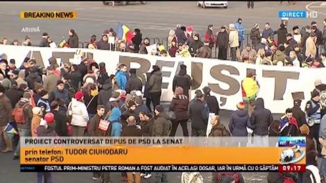 Proiect de lege controversat, depus de PSD la Senat: Închisoare pentru protestatari