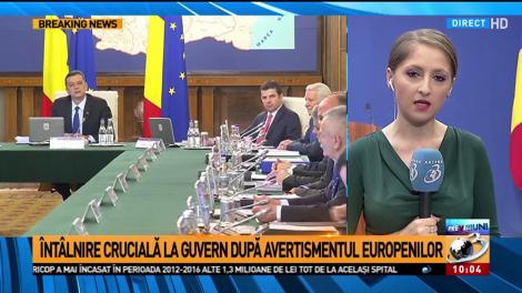 Întâlnire crucială la Guvern după avertismentul europenilor