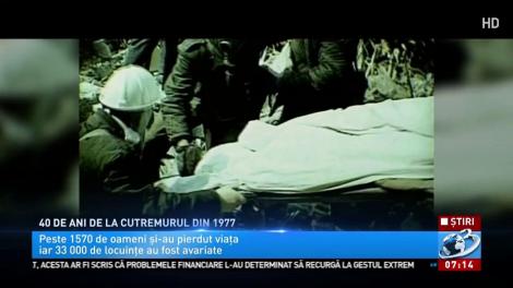 40 de ani de la marele cutremur din 1977 - 56 de secunde de coșmar