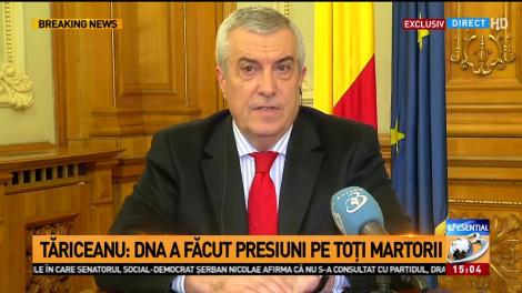 EXCLUSIV. Tăriceanu, reacție la declarația lui Ponta: S-au făcut presiuni să fiu t&acirc;r&acirc;t &icirc;ntr-o &icirc;nscenare. Metode securiste, &icirc;n justiție