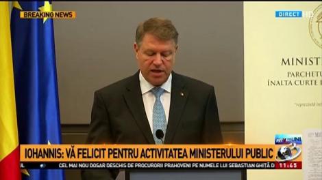 Preşedintele Klaus Iohannis, la bilanţul Parchetului General: Atacurile la procurori, îngrijorătoare