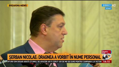 Scandal uriaş pe amendamentele la legea graţierii Şerban Nicolae: Dreptul la opinie este unul firesc mai ales &icirc;n Parlament unde se propun dezbateri